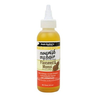 Aunt Jackie's Nourish My Hair Flaxseed And Monoi Growth Oil (4oz)