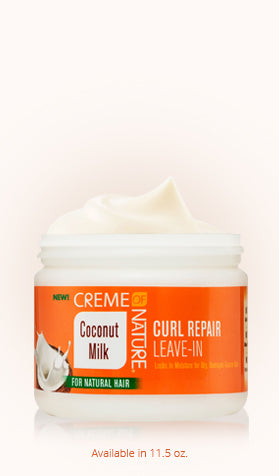 Creme of Nature Coconut Milk Curl Repair Leave-In Conditioning Cream (11.5oz)